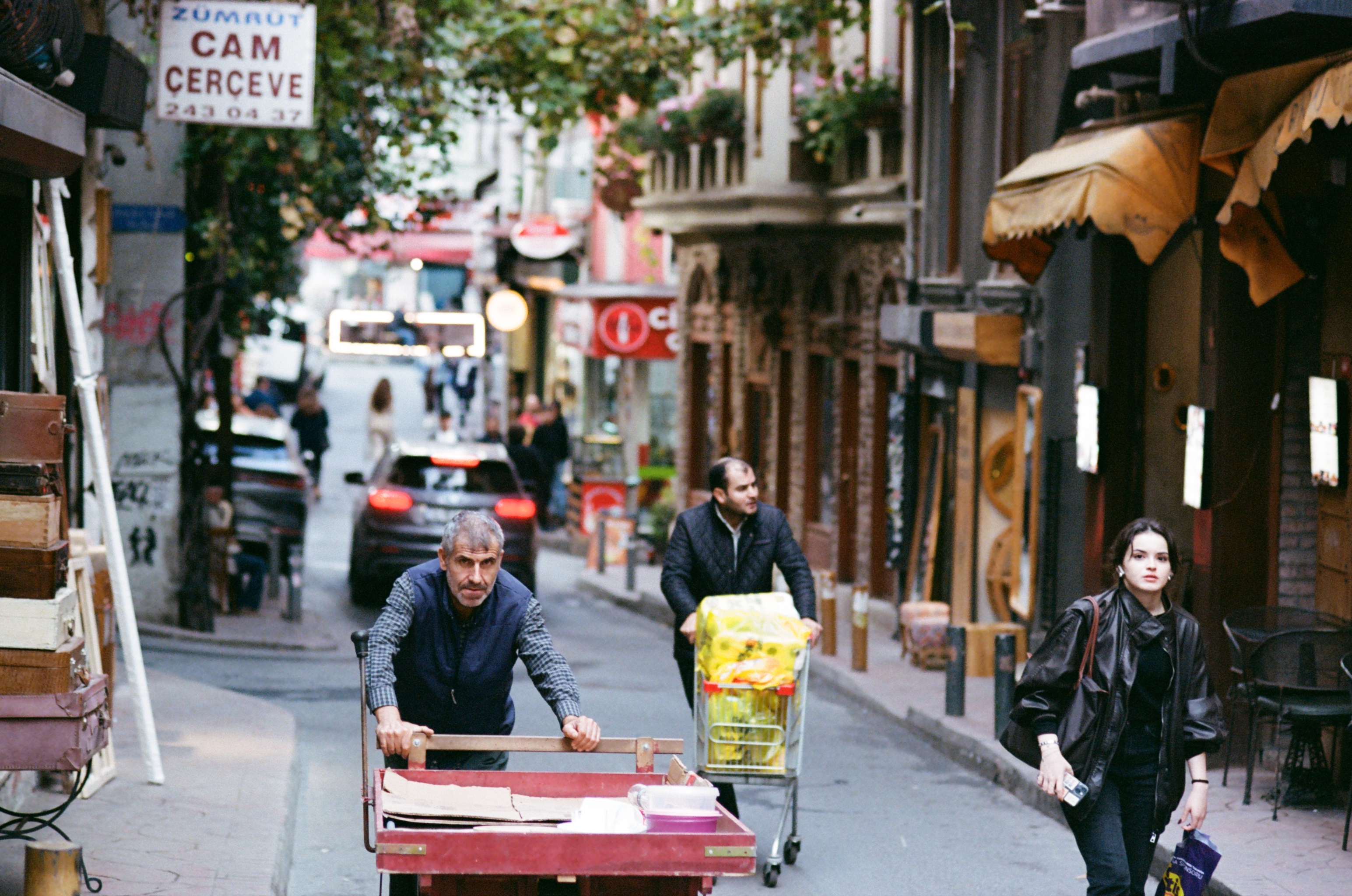Film photograph — istanbul cart